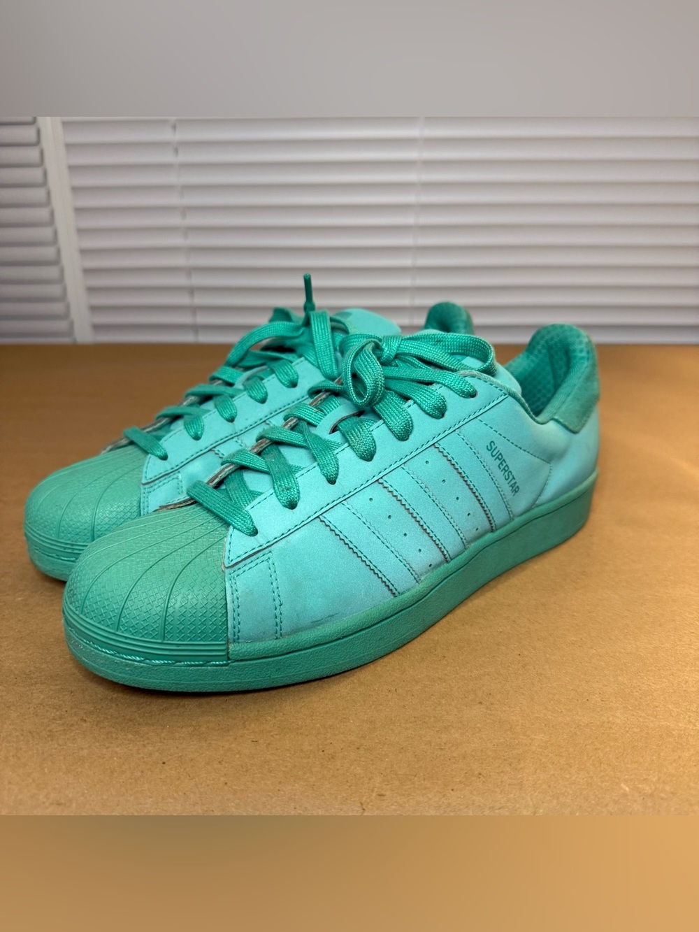 adidas Superstar Sneakers in Teal